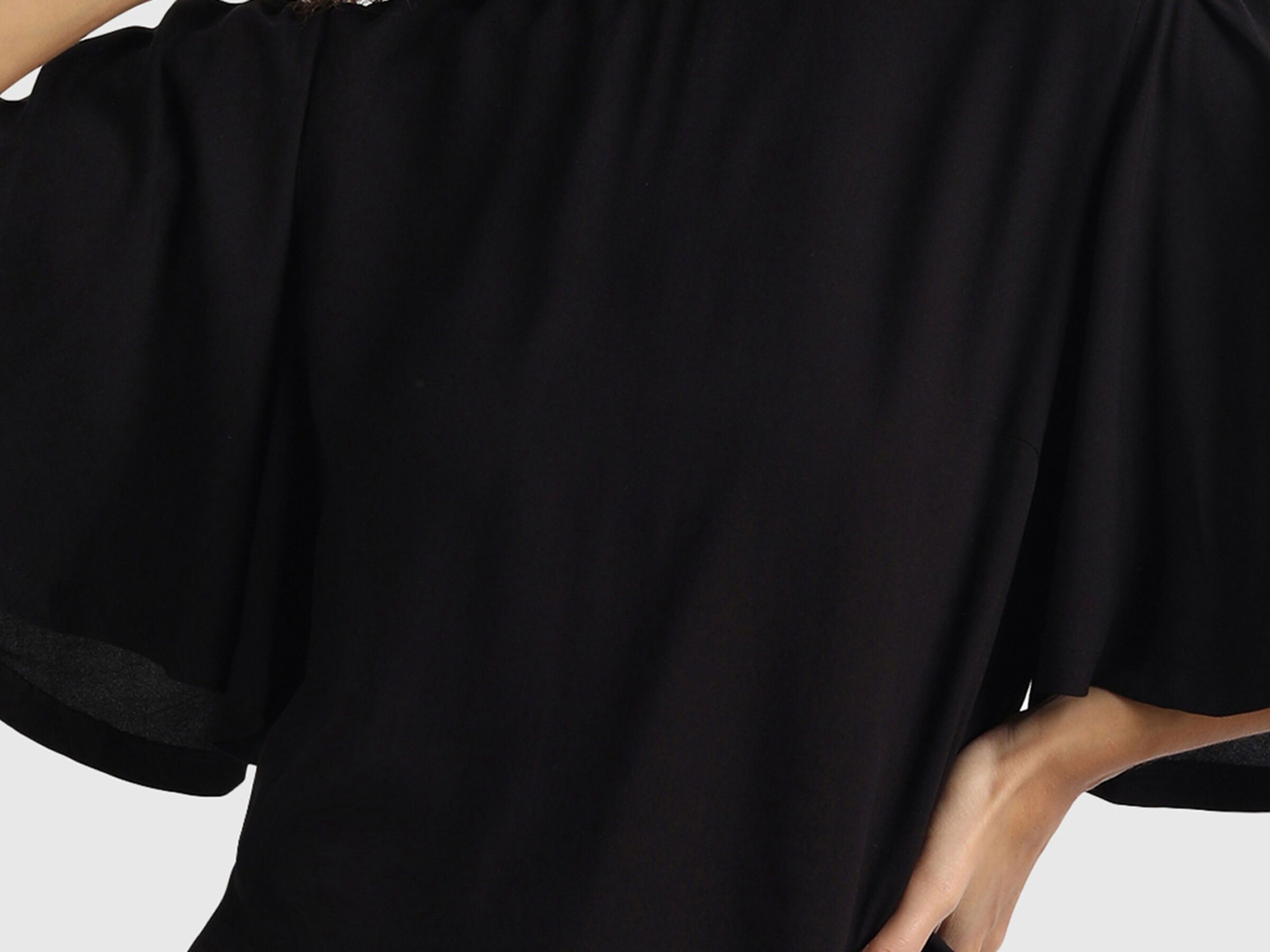 Solid Top with Frill Sleeves image number 6